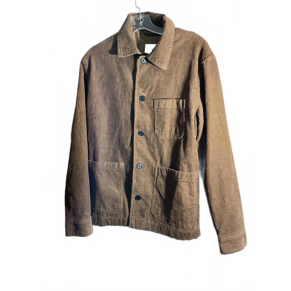 H& M Corduroy Chore Jacket - Classic Brown Chore Coat Small